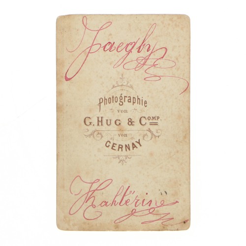 Carte de Visite Fotografo C.Hug & Co