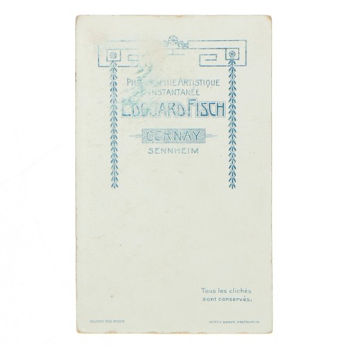 Carte de Visite Fotografo Ed.Fisch