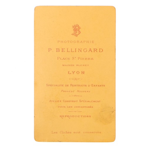 Carte de Visite Fotografo Bellingard