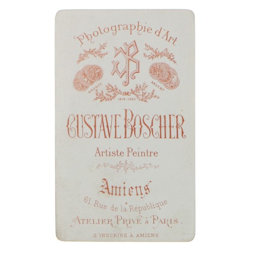 Carte de Visite Fotografo Gustave Boscher