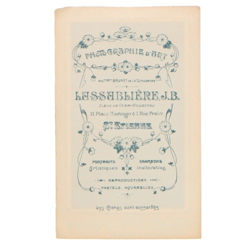 Carte de Visite Fotografo Lassabliere J.B.