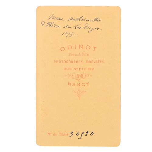 Carte de Visite Fotografo Odinot