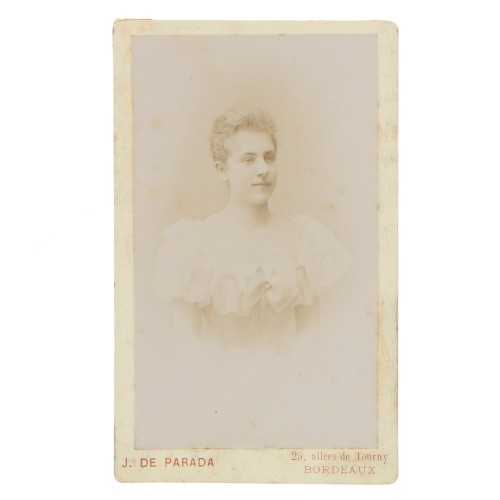 Carte de Visite Fotografo J. De Parada