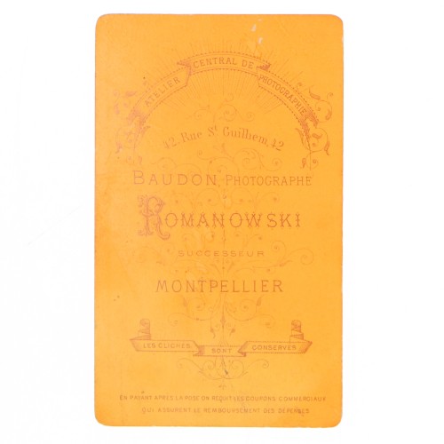 Carte de Visite Fotografo Romanowski