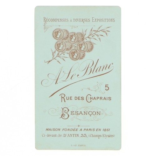 Carte de Visite Fotografo A.LeBlanc