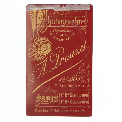 Carte de Visite Fotografo A.Prouzet