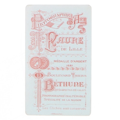 Carte de Visite Fotografo Faure