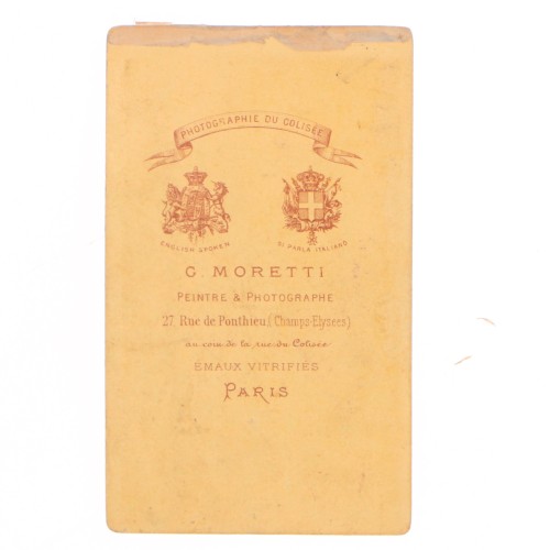 Carte de Visite Fotografo G.Moretti