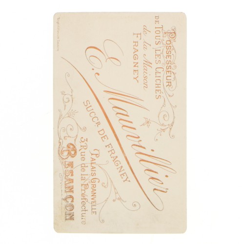 Carte de Visite Fotografo E.Mauvilliere