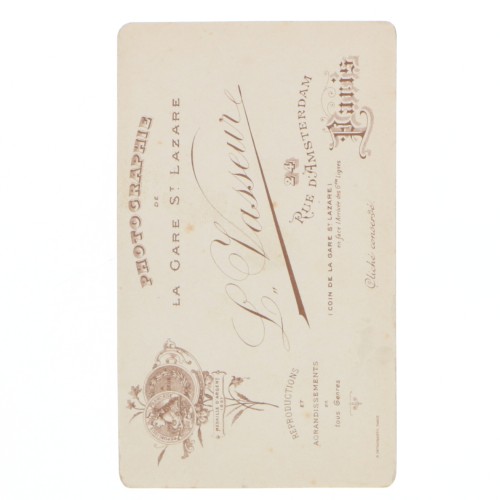 Carte de Visite Fotografo L.Vasseur