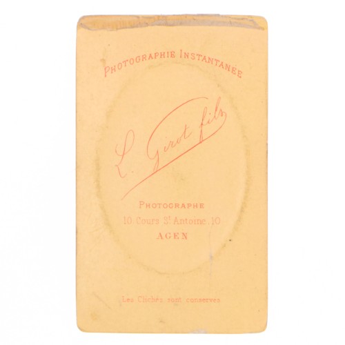 Carte de Visite Fotografo L.Girot