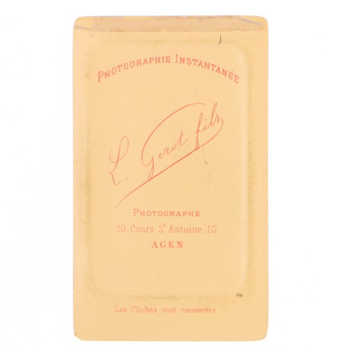 Carte de Visite Fotografo L.Girot