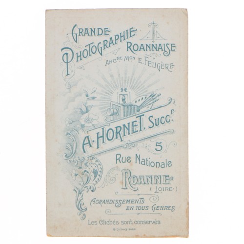 Carte de Visite Fotografo A.Hornet