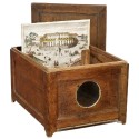 Early viewer Oak Peep Box, c. 1780