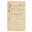 Carte de Visite Fotografia G.Camus