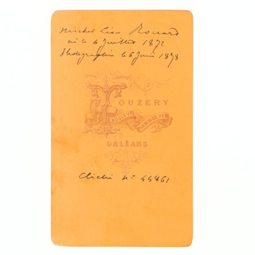 Carte de Visite Fotografo Touzery