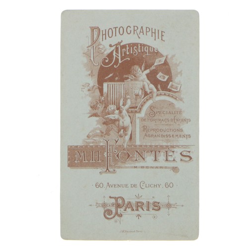Carte de Visite Fotografo M.H.Fontes