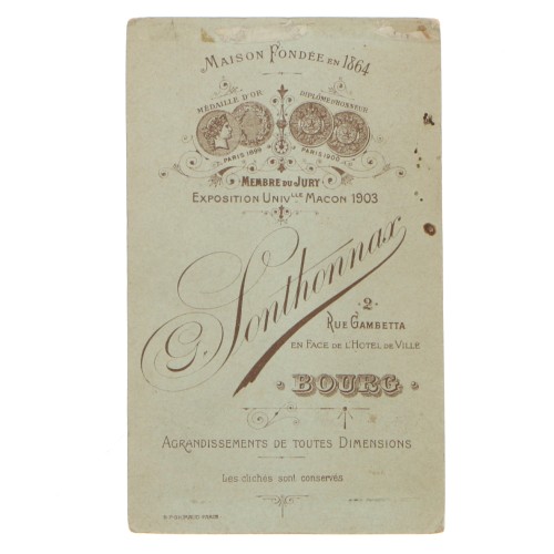 Carte de Visite Fotografo Sonthonnax