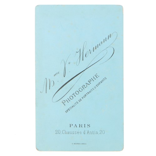 Carte de Visite Fotografo V.Hermann