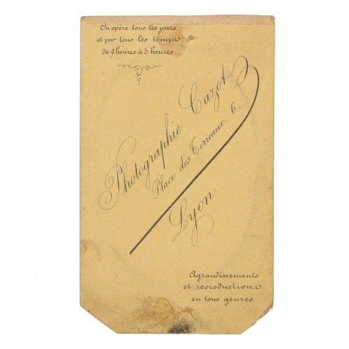 Carte de Visite Fotografo Photographie Cazot