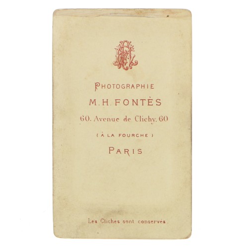Carte de Visite Fotografo M.H.Fontes