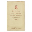 Carte de Visite Fotografo M.H.Fontes