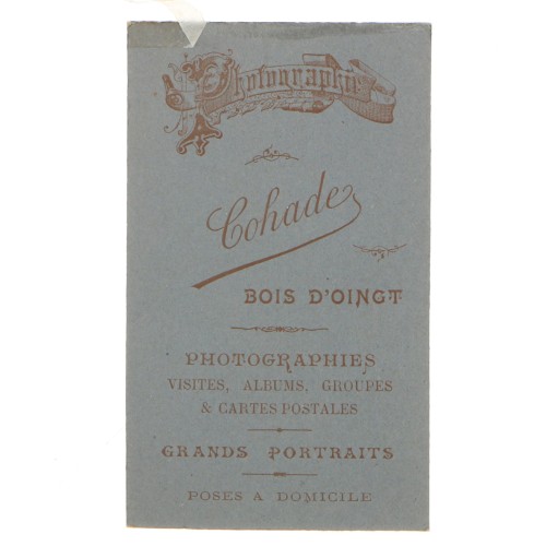 Carte de Visite Fotografo Cohade