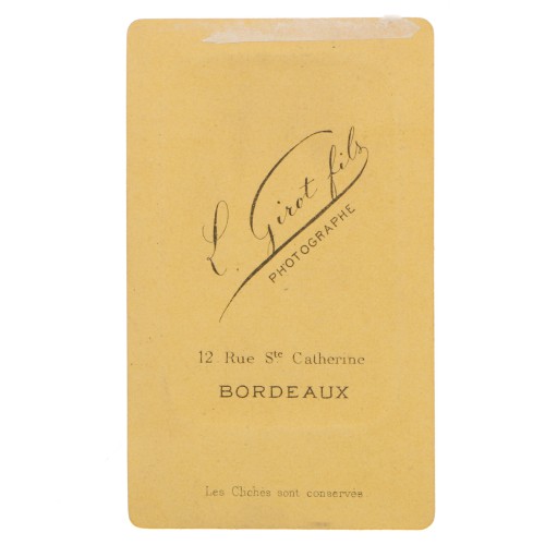 Carte de Visite Fotografo L.Girot