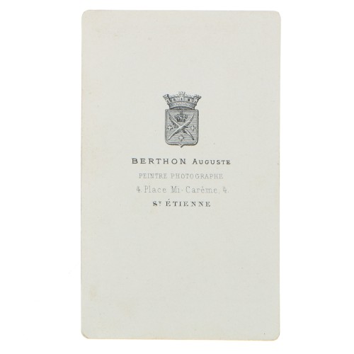 Carte de Visite Fotografo Berthon Auguste
