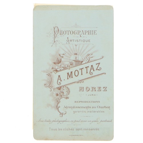 Carte de Visite Fotografo A.Mottaz