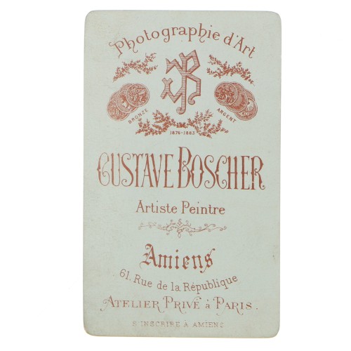 Carte de Visite Fotografo Gustave Boscher