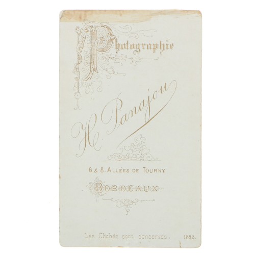Carte de Visite Fotografo H.Panajou