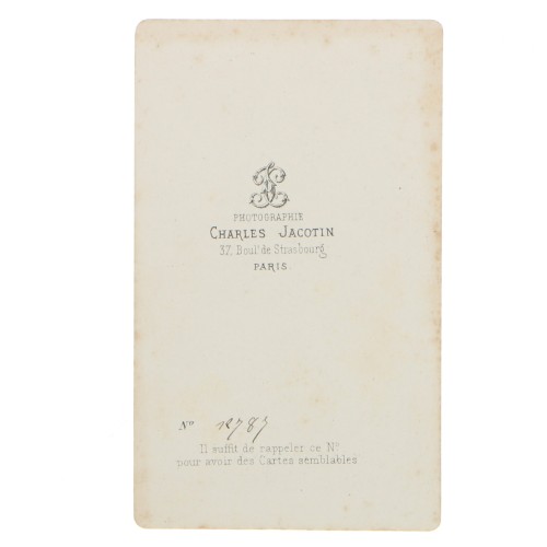 Carte de Visite Fotografo Charles Jacotin