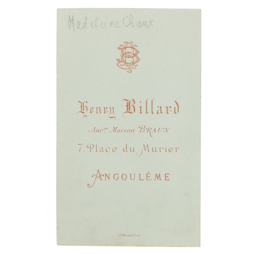 Carte de Visite Fotografo H.Billard