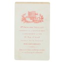 Carte de Visite Fotografo M.Angelina Trouillet