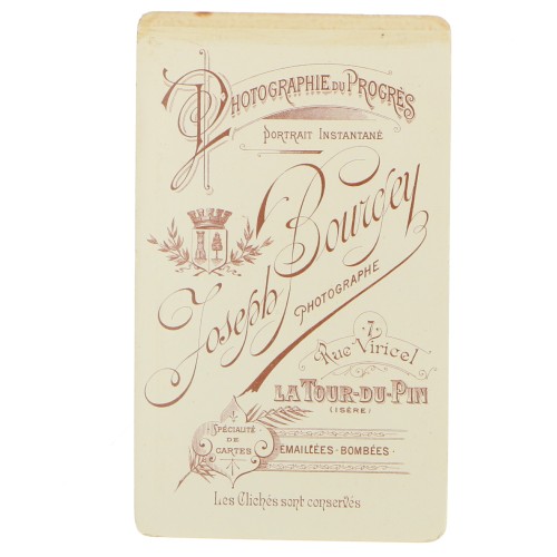 Carte de Visite Fotografo J.Bourgey