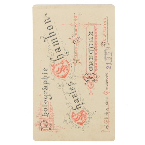 Carte de Visite Fotografo Charles Chambon