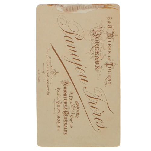 Carte de Visite Fotografo Lanajou Freres