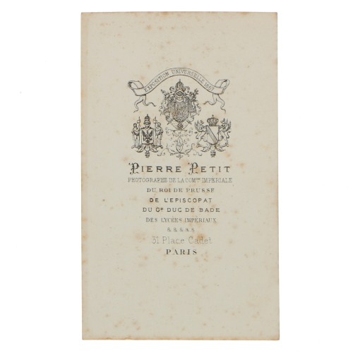 Carte de Visite Fotografo Pierre Petit