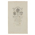 Carte de Visite Fotografo Pierre Petit