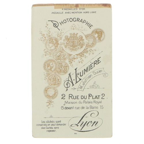 Carte de Visite Fotografo A.Lumiere