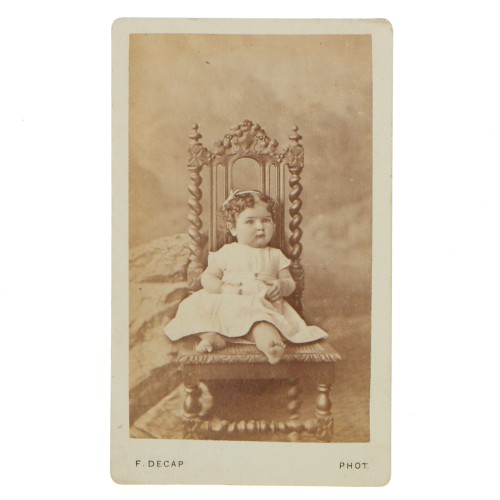 Carte de Visite Fotografo F.Decap