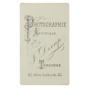 Carte de Visite Fotografo F.Decap