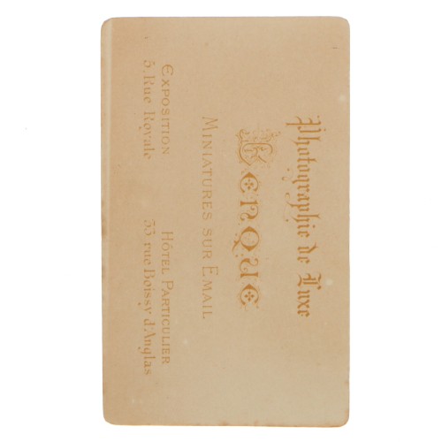 Carte de Visite Fotografo Benque