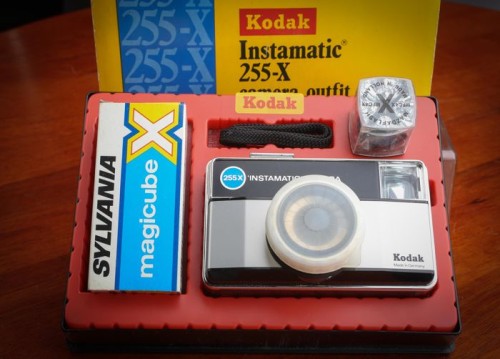 Exhibitor kodak instamatic cameras with three enclosures