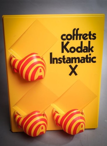 Exhibitor kodak instamatic cameras with three enclosures