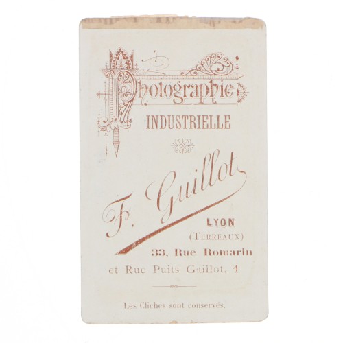 Carte de Visite Fotografo F.Guillot