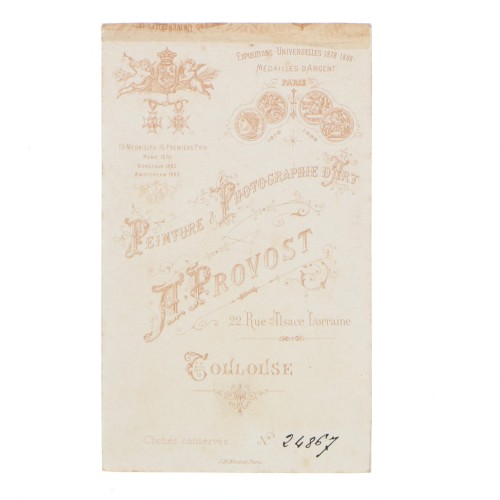 Carte de Visite Fotografo A.Provost