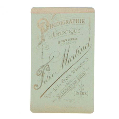 Carte de Visite Fotografo Felix Martinet