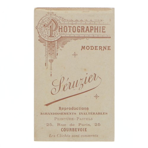 Carte de Visite Fotografo Seruzier